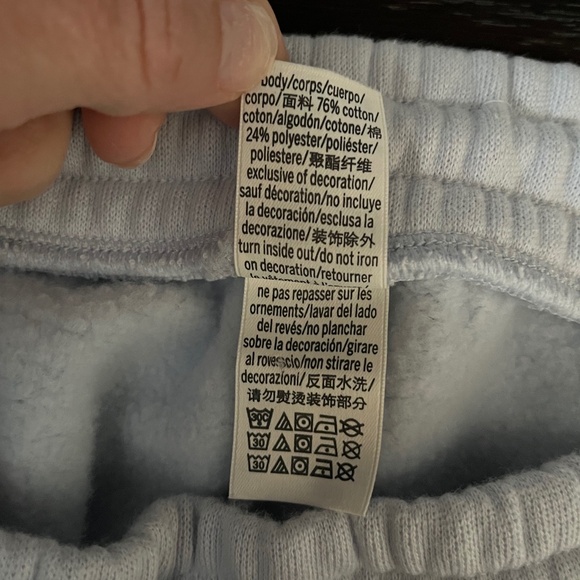 Victoria’s Secret Pink IVY Fleece Split-Hem Flare Sweatpants- Hydrangea Blue SP - Picture 10 of 10